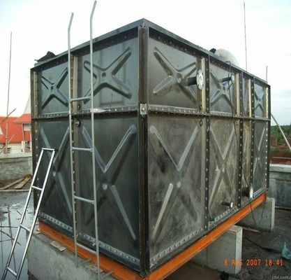 1000 kg Weight HDG Galvanized Steel Panel Water Storage Tank for Fire and Water Needs