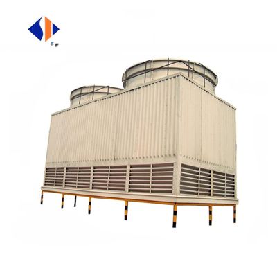 5.5 kw Motor Power Square Shape Counter Flow Water Cooling Tower Designed for Chiller