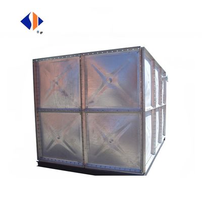 Hot Dipped Galvanized Water Tanks Rectangle with Q235 Steel Plate B mm 1106-3112