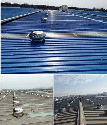 Non Power Roof Mounted Exhaust Fan for Workshop Wind Driven Roof Turbine Ventilator Fan