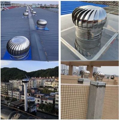 Energy Saving Roof Mounted Vertical Natural Wind Turbine Fan for Hotels and Warehouses
