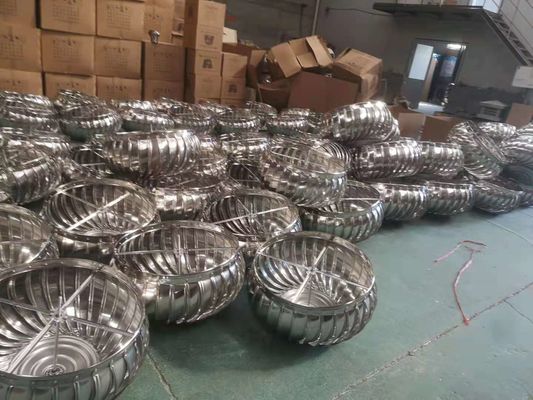Stainless Steel Wind Driven Exhaust Roof Fan for Industrial Ventilation 300-1000mm
